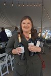 Hillarie with wine