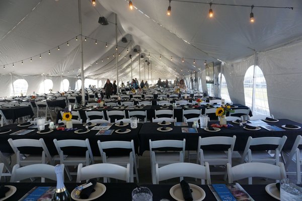 Tent and Table Set Up
