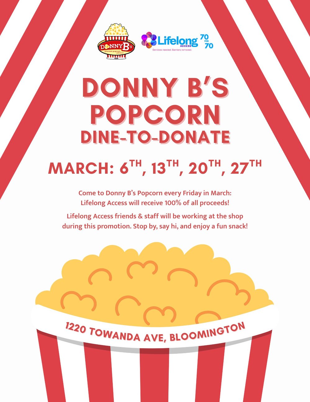 Donny Bs Dine-to-Donate Flyer